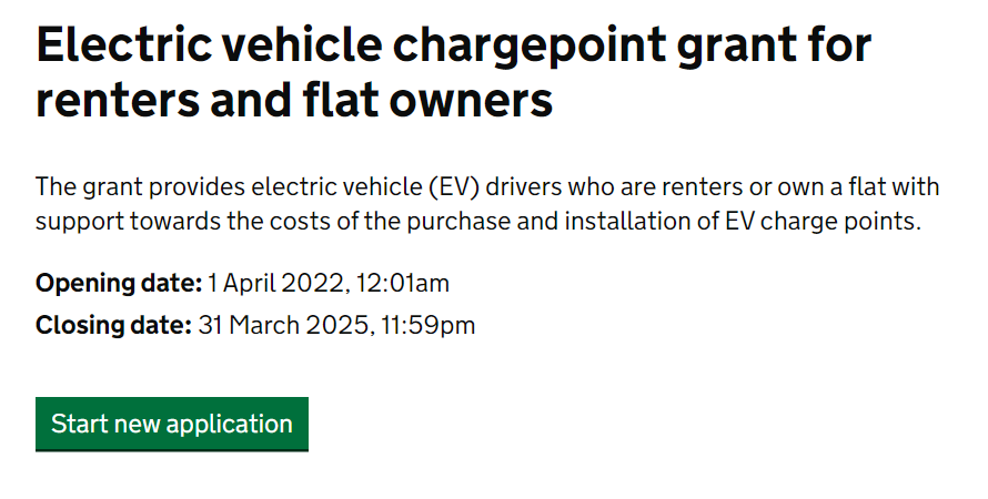 Government Grants for EV Chargers